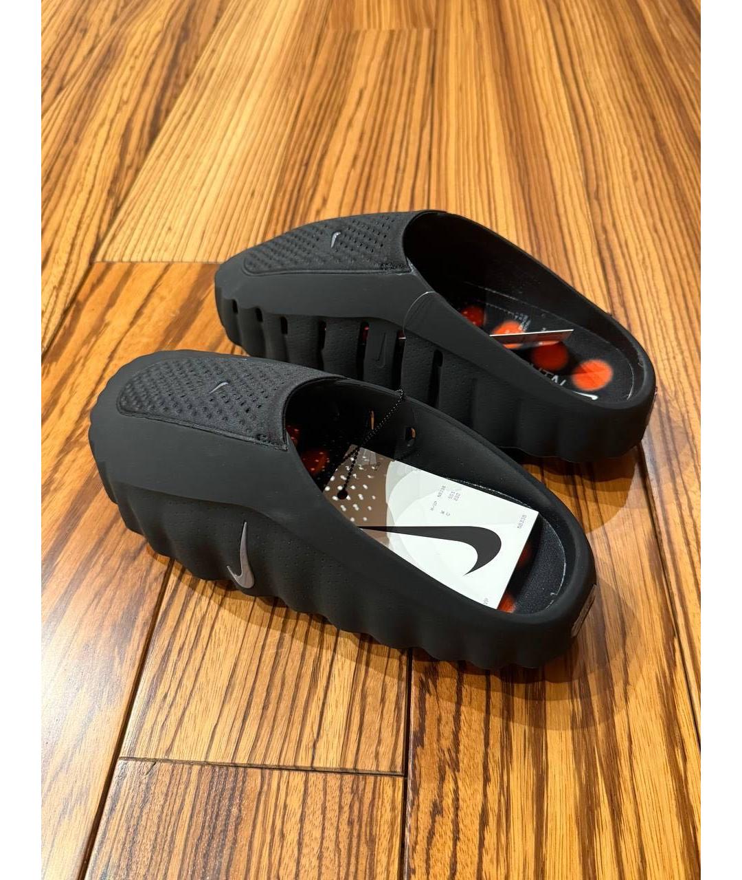 NIKE Черные резиновые сабо, фото 6