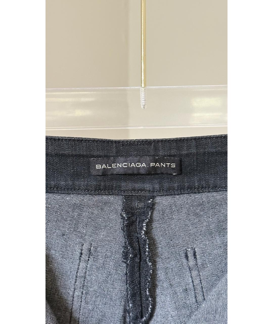 BALENCIAGA Черные хлопковые прямые джинсы, фото 7
