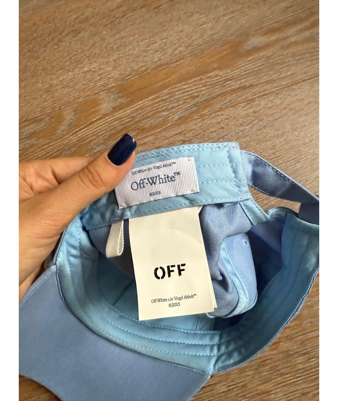 OFF-WHITE Голубая кепка, фото 4