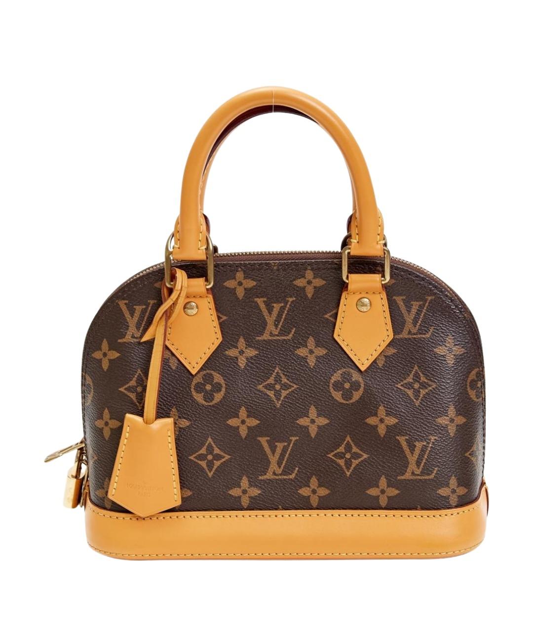 LOUIS VUITTON Коричневая сумка с короткими ручками из канвы, фото 1