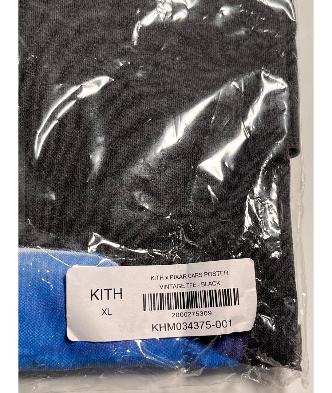 KITH Черная хлопковая футболка, фото 6