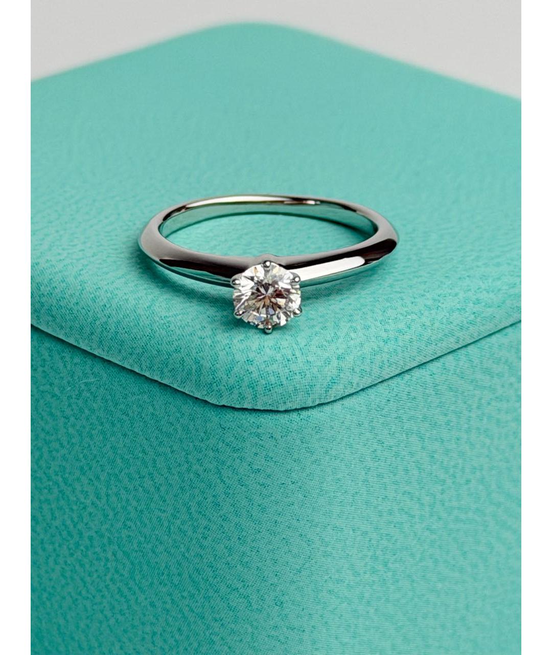 TIFFANY&CO Серебряное платиновое кольцо, фото 6