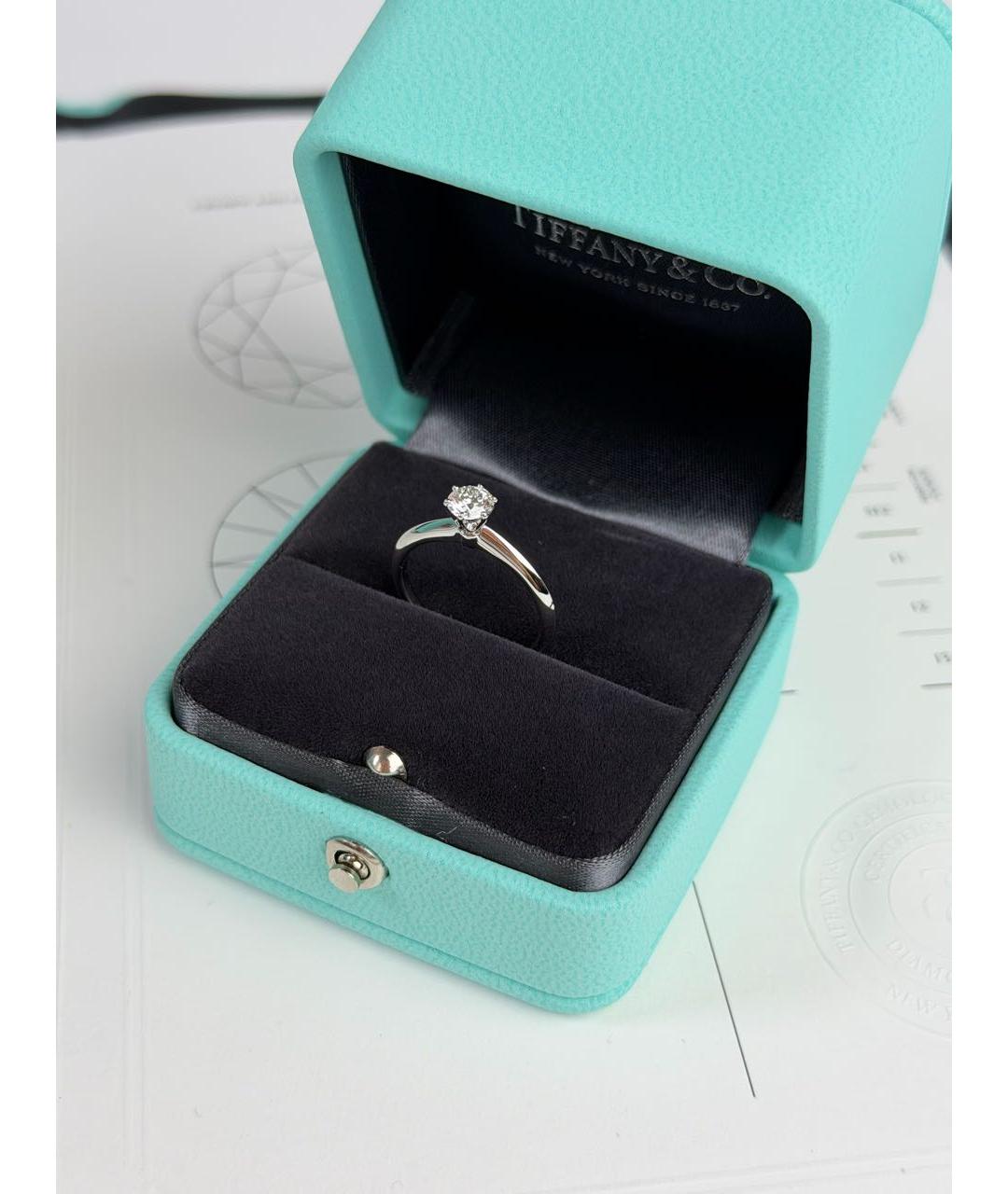 TIFFANY&CO Серебряное платиновое кольцо, фото 4