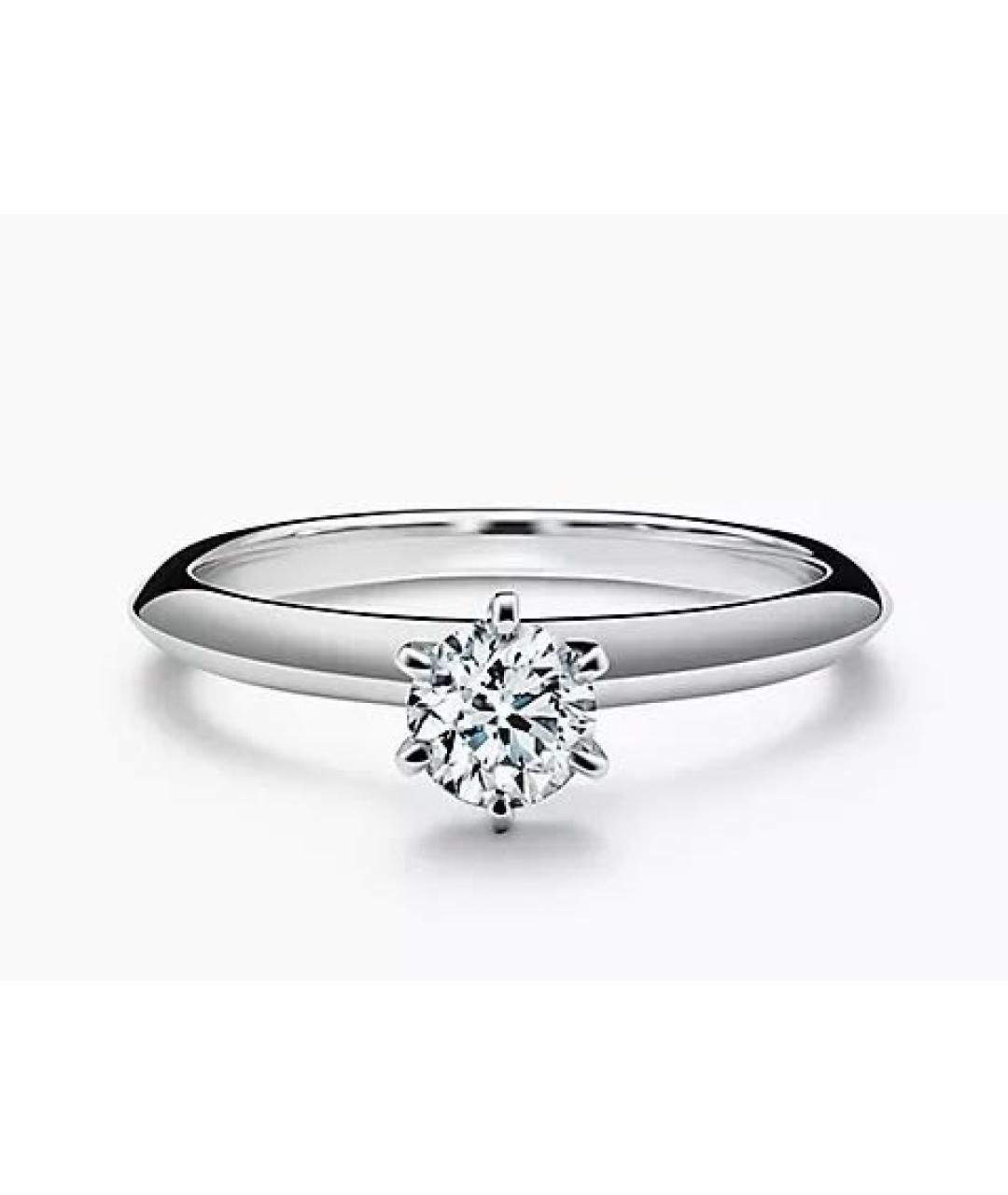 TIFFANY&CO Серебряное платиновое кольцо, фото 8