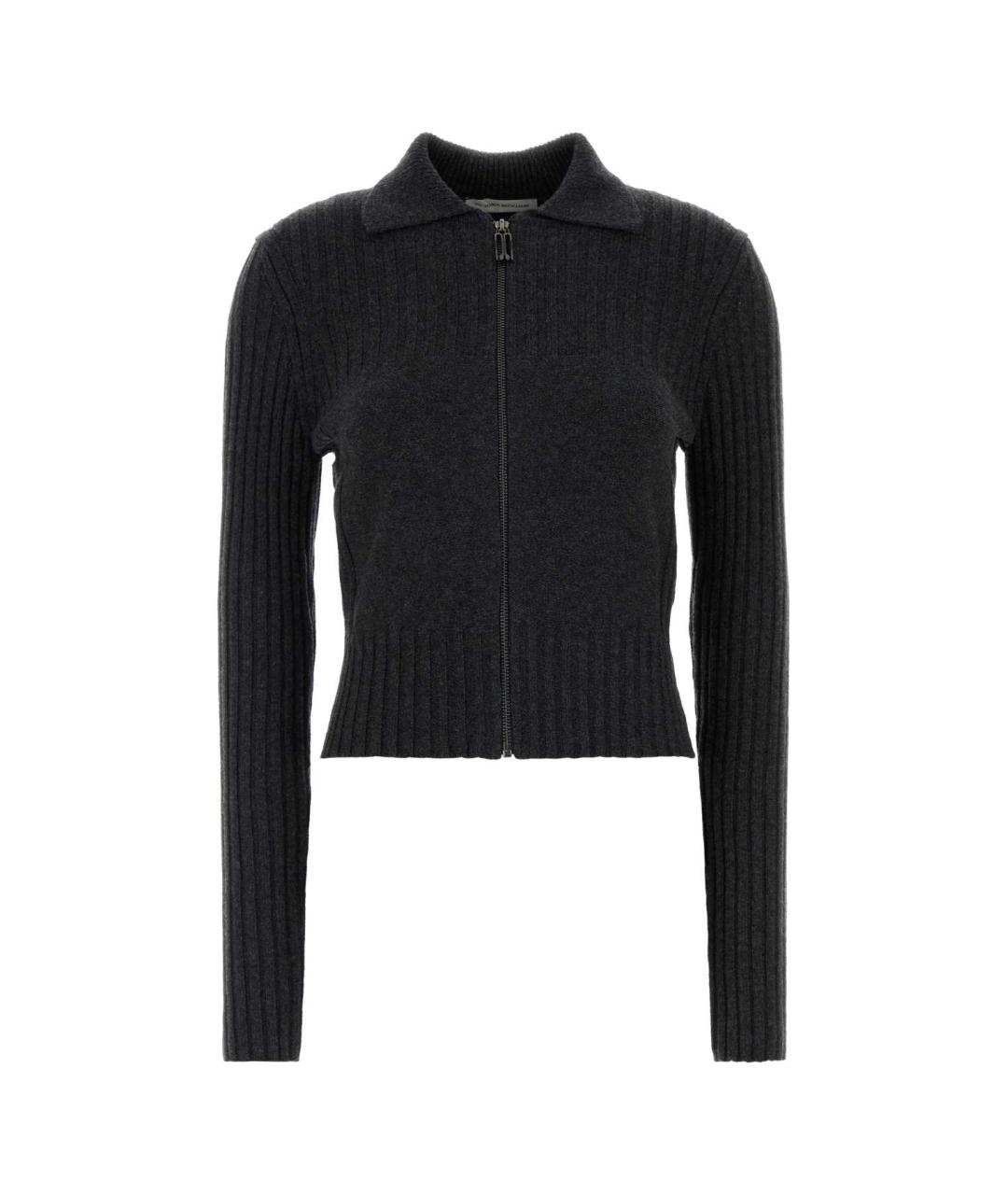VICTORIA BECKHAM Антрацитовый шерстяной кардиган, фото 1