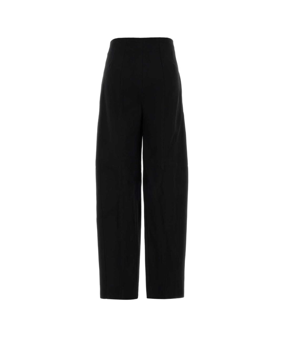 VICTORIA BECKHAM Черные шерстяные прямые брюки, фото 2