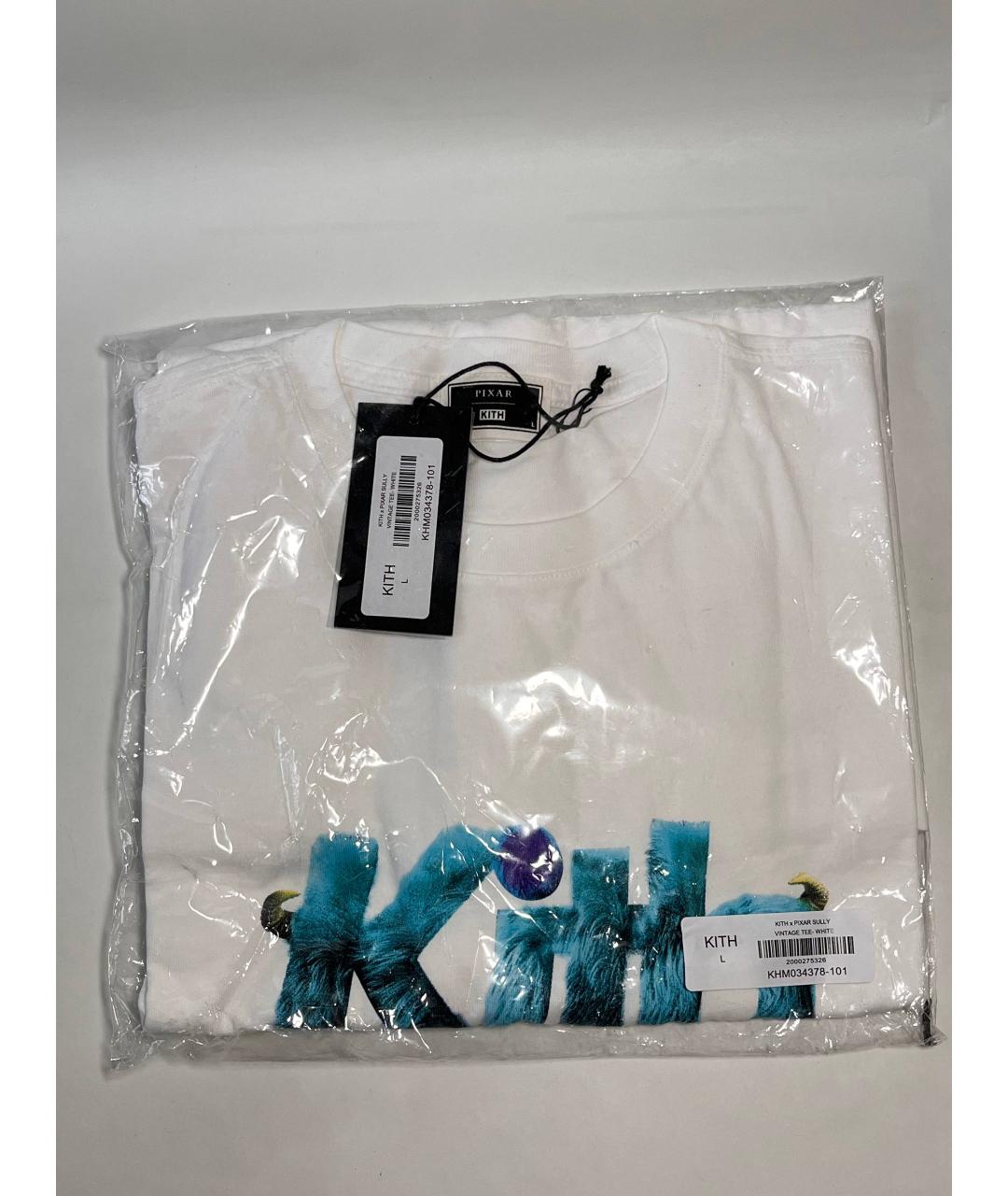 KITH Белая хлопковая футболка, фото 3