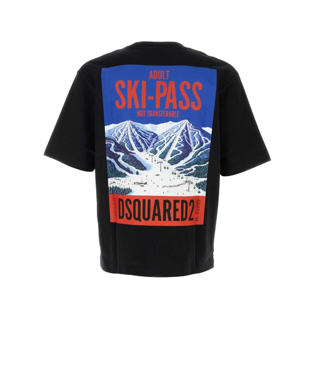 DSQUARED2 Черная хлопковая футболка, фото 2