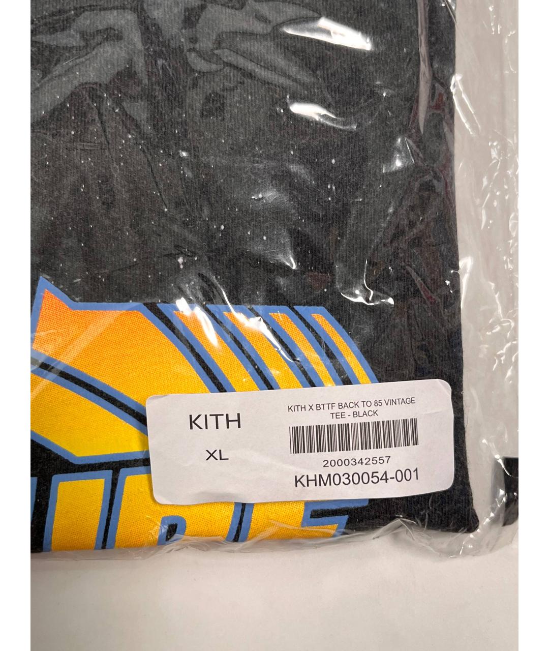 KITH Черная хлопковая футболка, фото 5