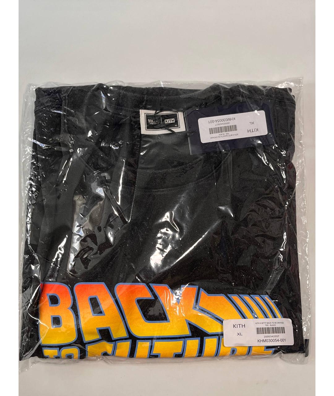 KITH Черная хлопковая футболка, фото 2