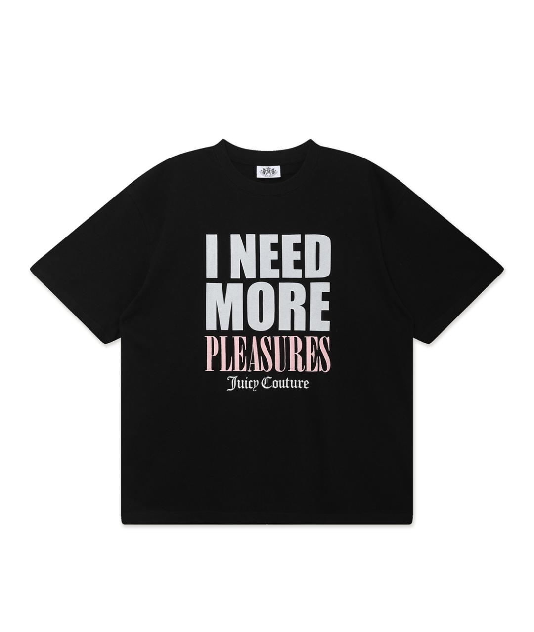 Pleasures Черная хлопковая футболка, фото 1
