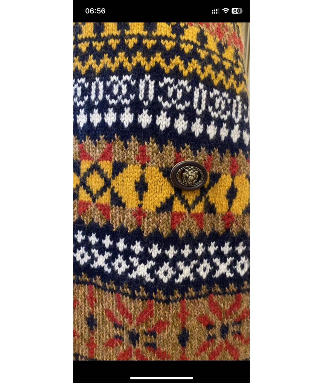 CHANEL Горчичное кашемировое повседневное платье, фото 2