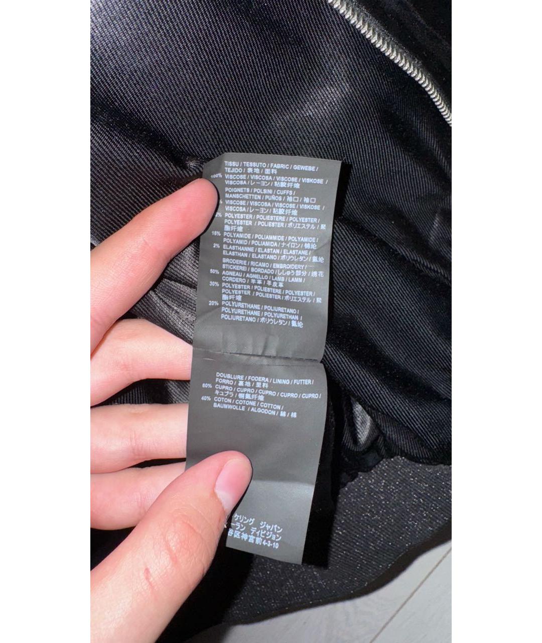 SAINT LAURENT Черная вискозная куртка, фото 7