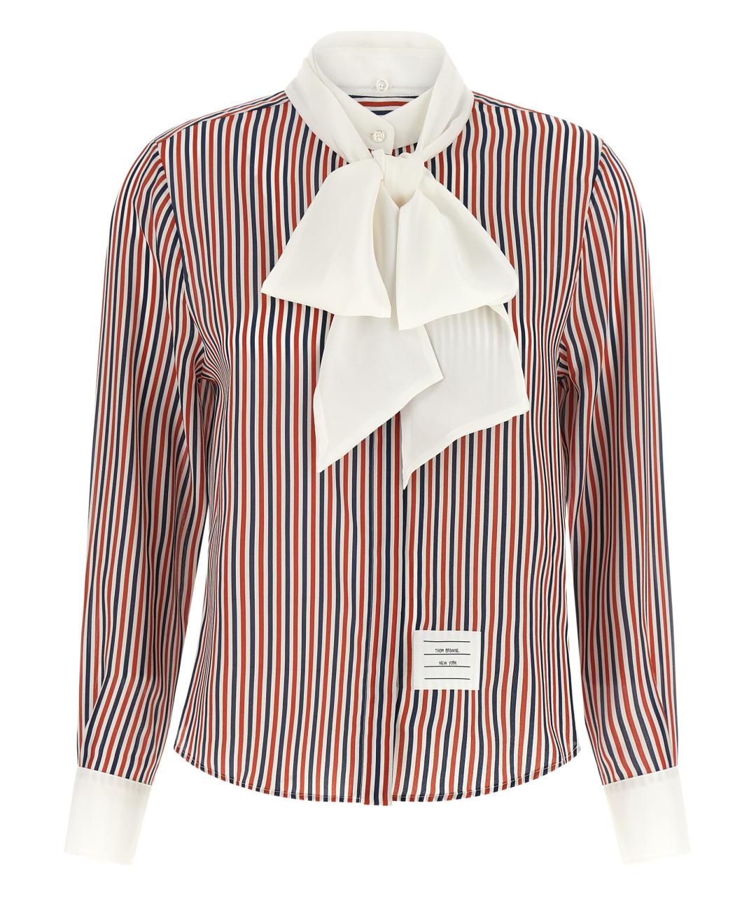 THOM BROWNE Мульти шелковая рубашка, фото 1