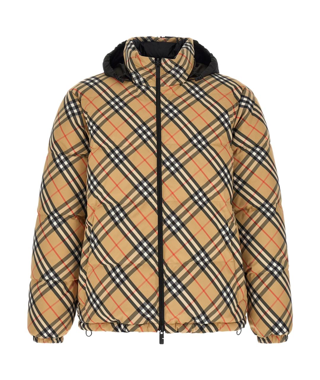 BURBERRY Бежевый полиэстеровый пуховик, фото 1