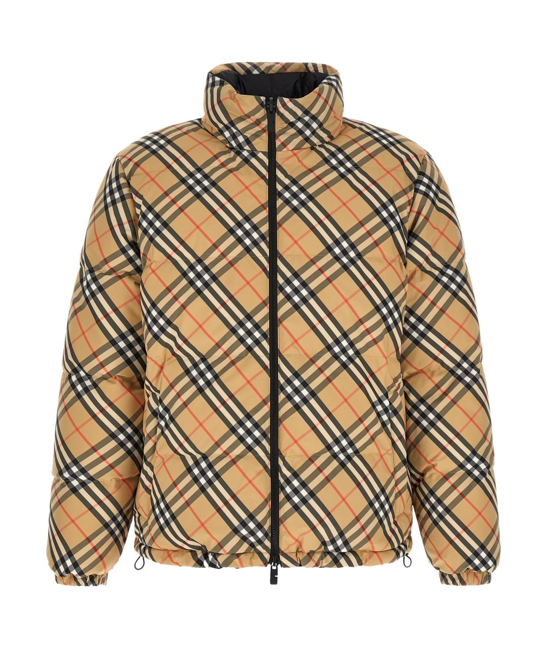 BURBERRY Бежевый полиэстеровый пуховик, фото 3