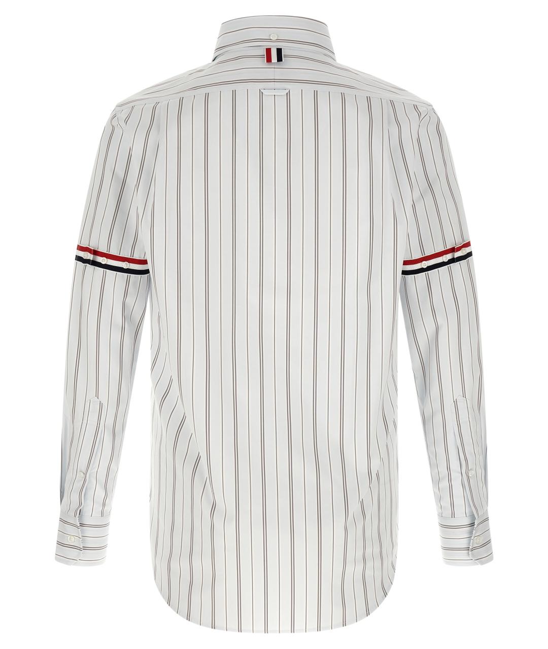THOM BROWNE Голубая хлопковая кэжуал рубашка, фото 2