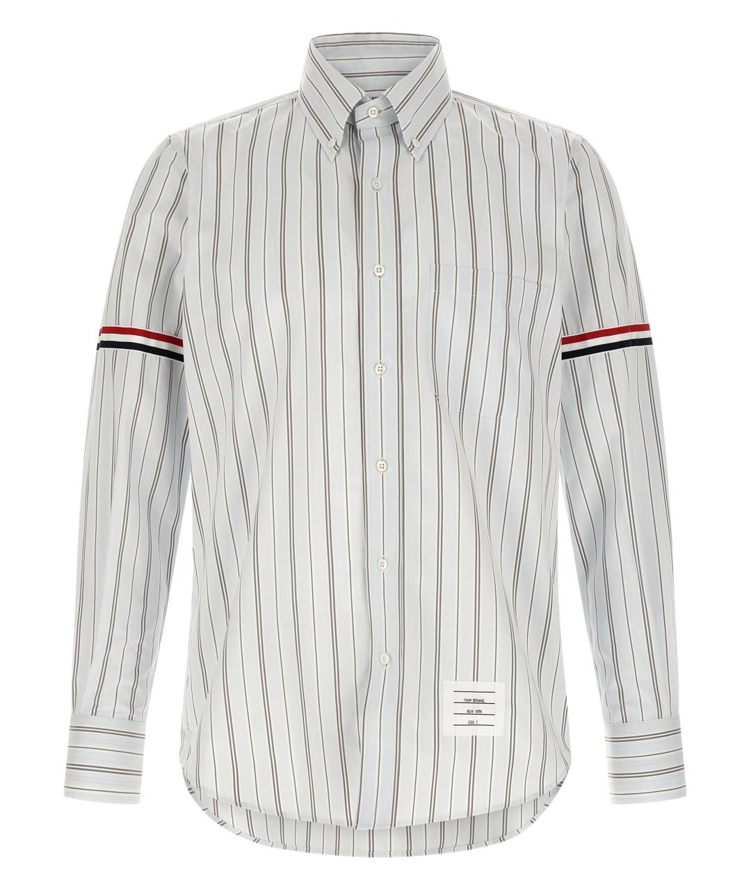THOM BROWNE Голубая хлопковая кэжуал рубашка, фото 1