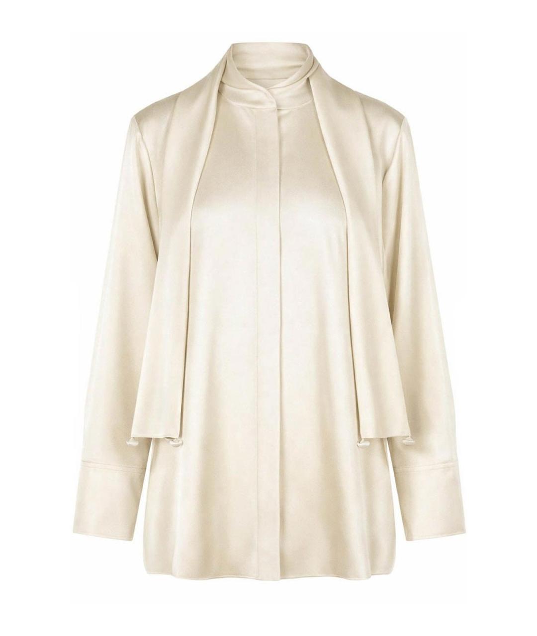 JIL SANDER Белая вискозная блузы, фото 1