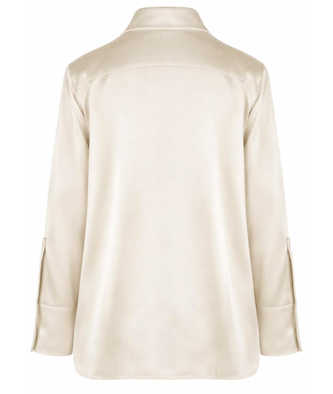 JIL SANDER Белая вискозная блузы, фото 3