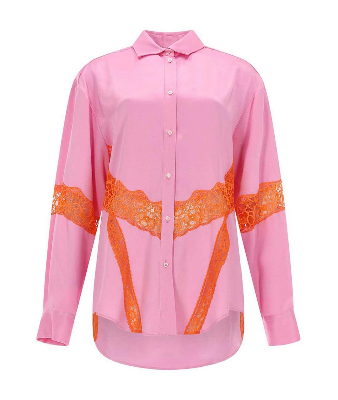 MSGM Розовая вискозная рубашка, фото 1