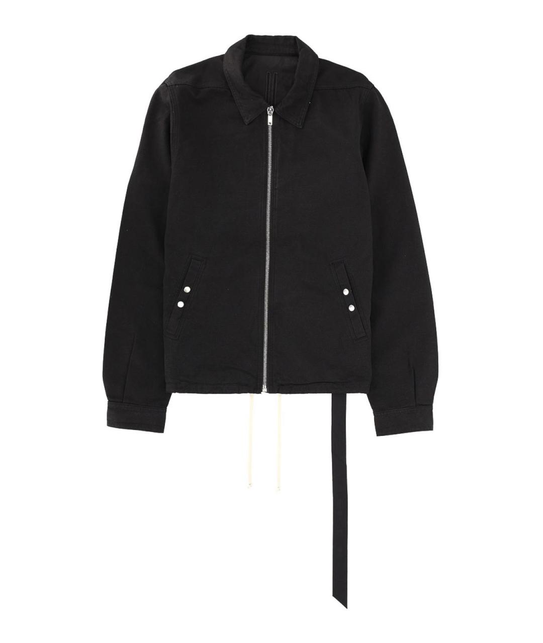 RICK OWENS Черная хлопковая куртка, фото 1