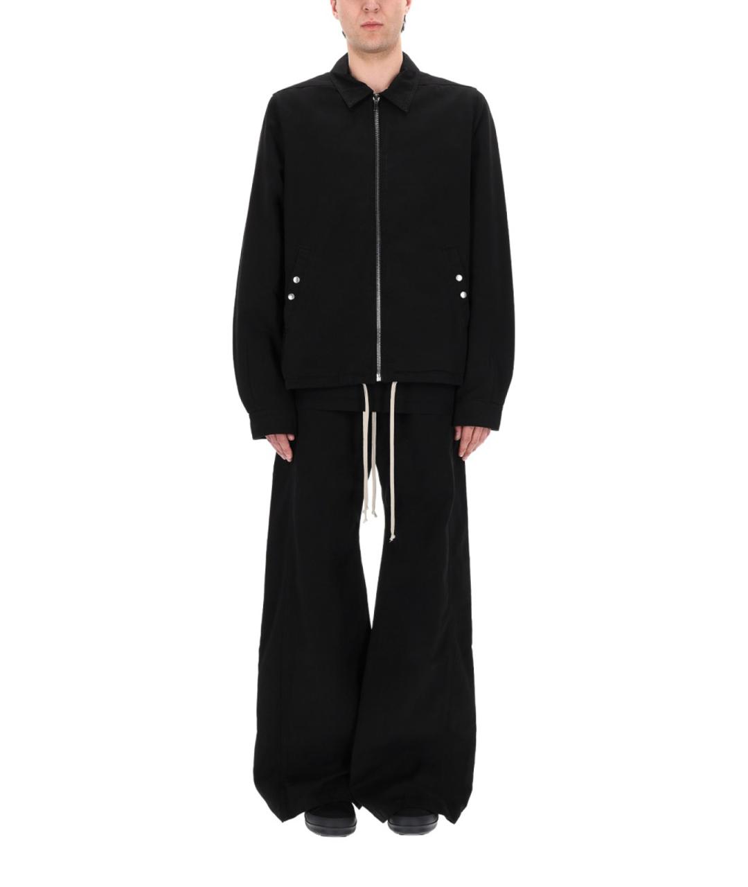 RICK OWENS Черная хлопковая куртка, фото 4