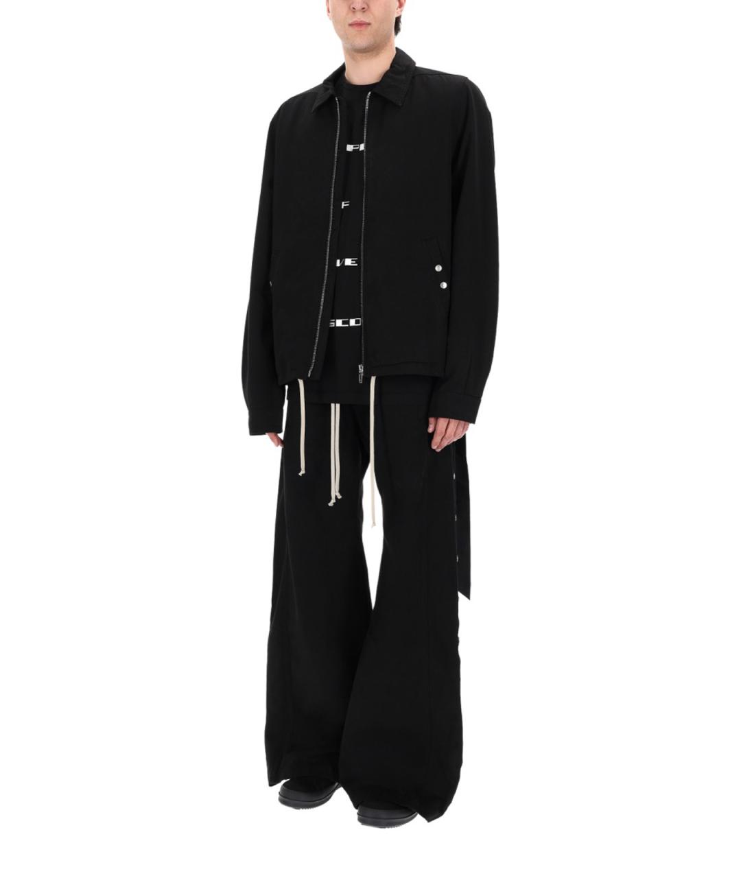 RICK OWENS Черная хлопковая куртка, фото 2
