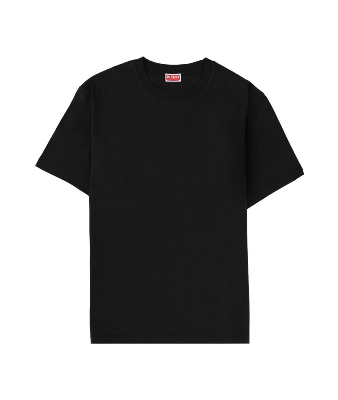 KENZO Черная хлопковая футболка, фото 1