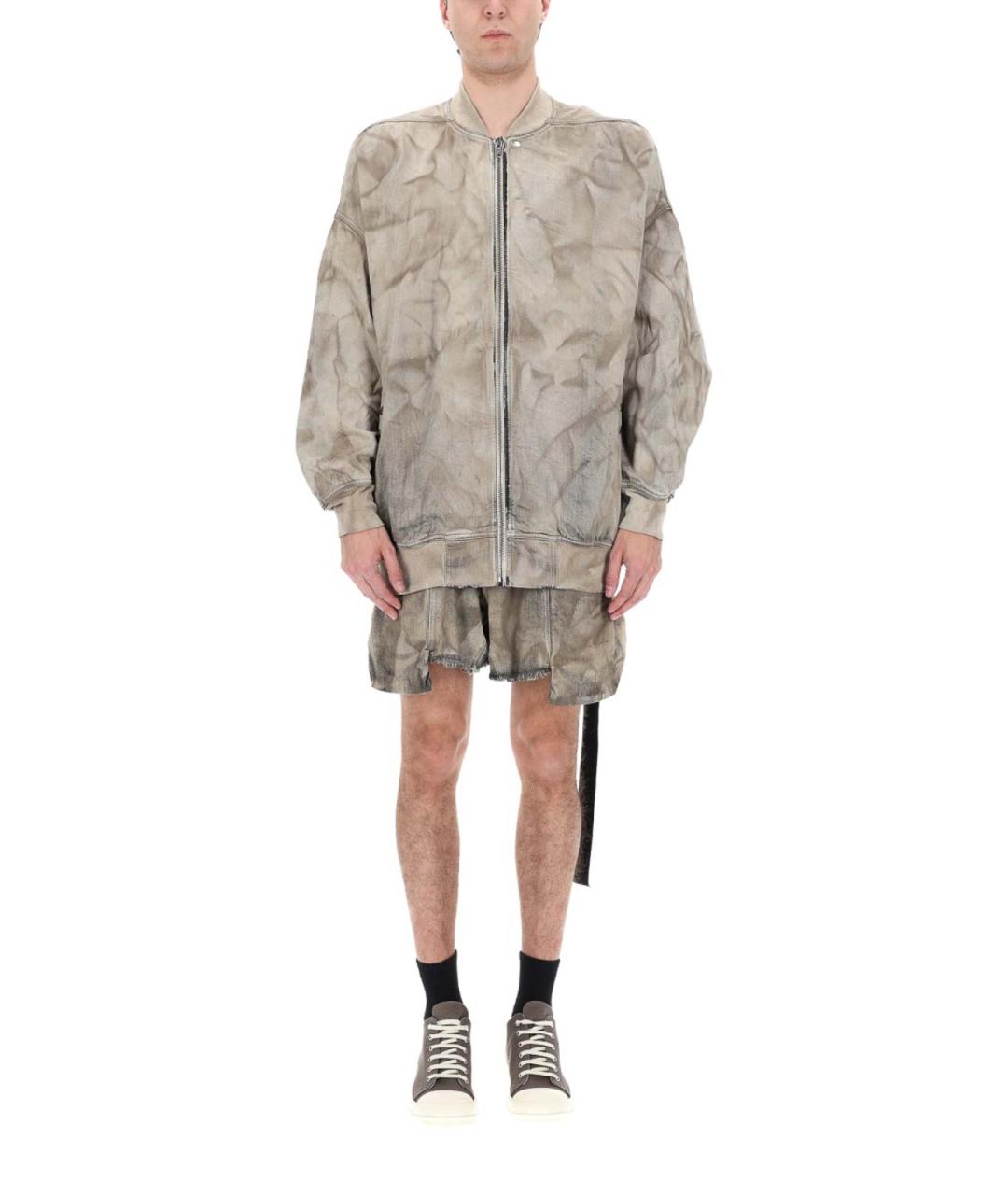 RICK OWENS Бежевая хлопковая куртка, фото 4