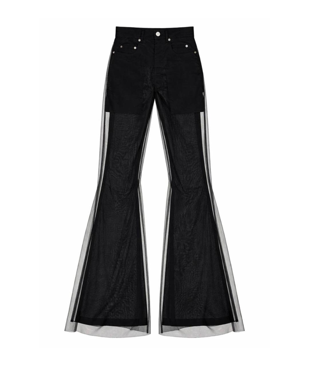 RICK OWENS Черные брюки широкие, фото 1
