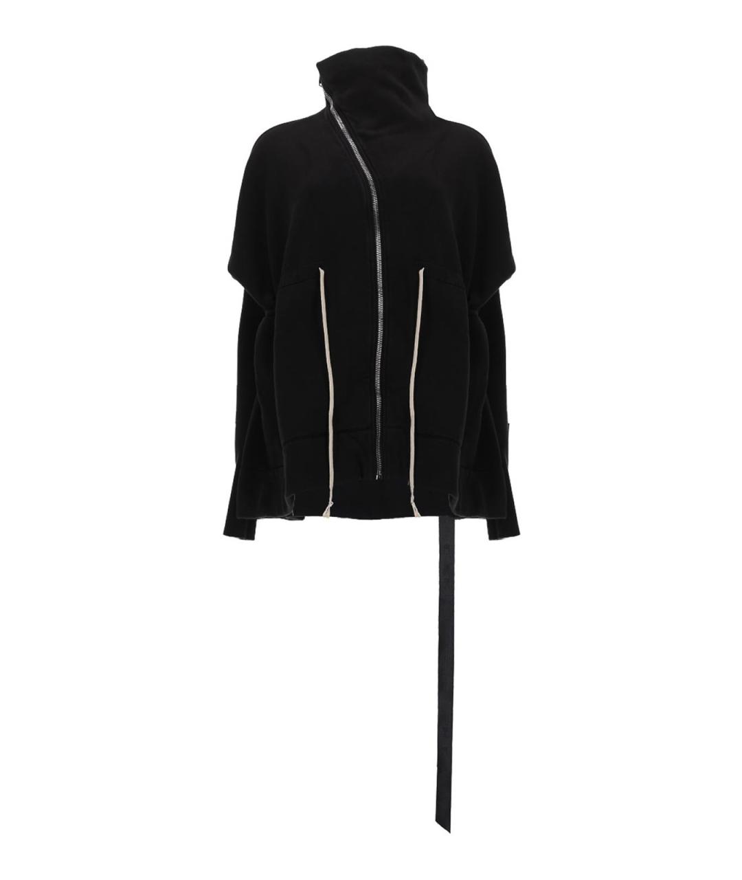 RICK OWENS Черный хлопковый джемпер / свитер, фото 1