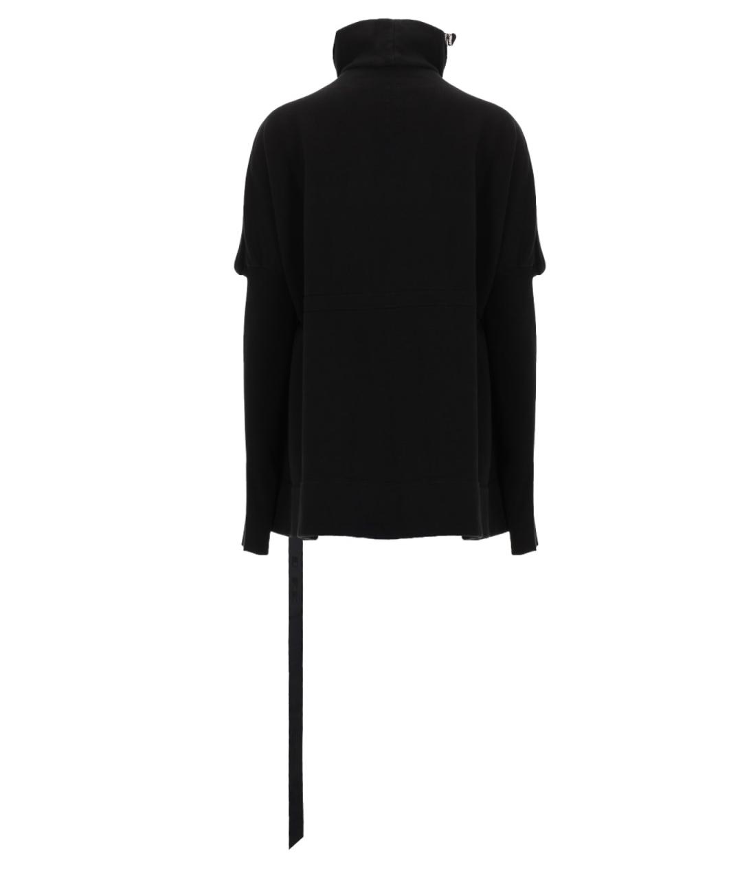 RICK OWENS Черный хлопковый джемпер / свитер, фото 3