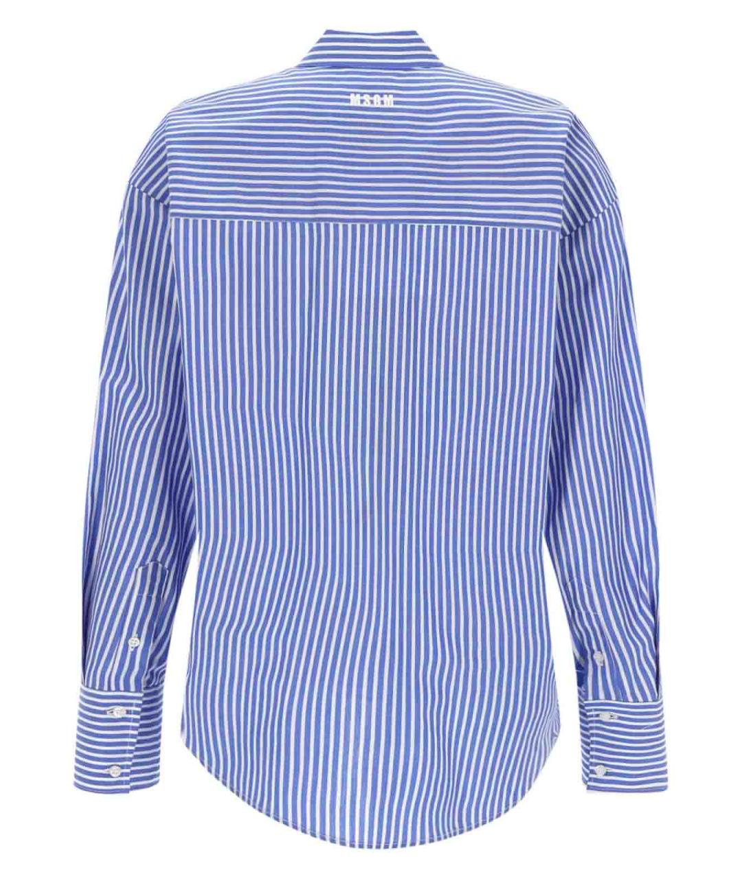 MSGM Голубая хлопковая рубашка, фото 2