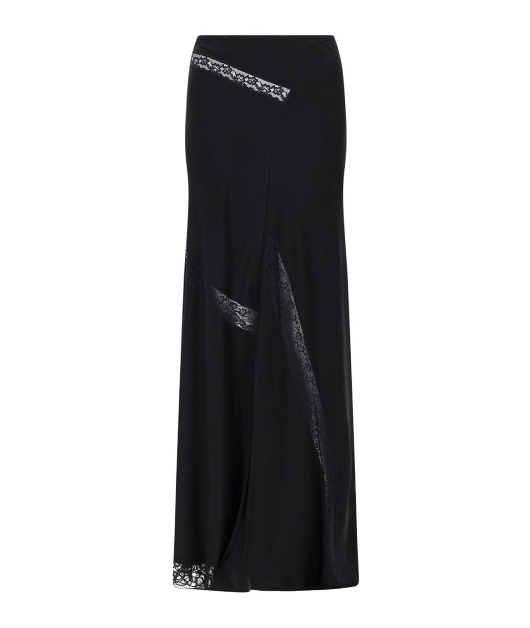 MSGM Черная вискозная юбка макси, фото 1