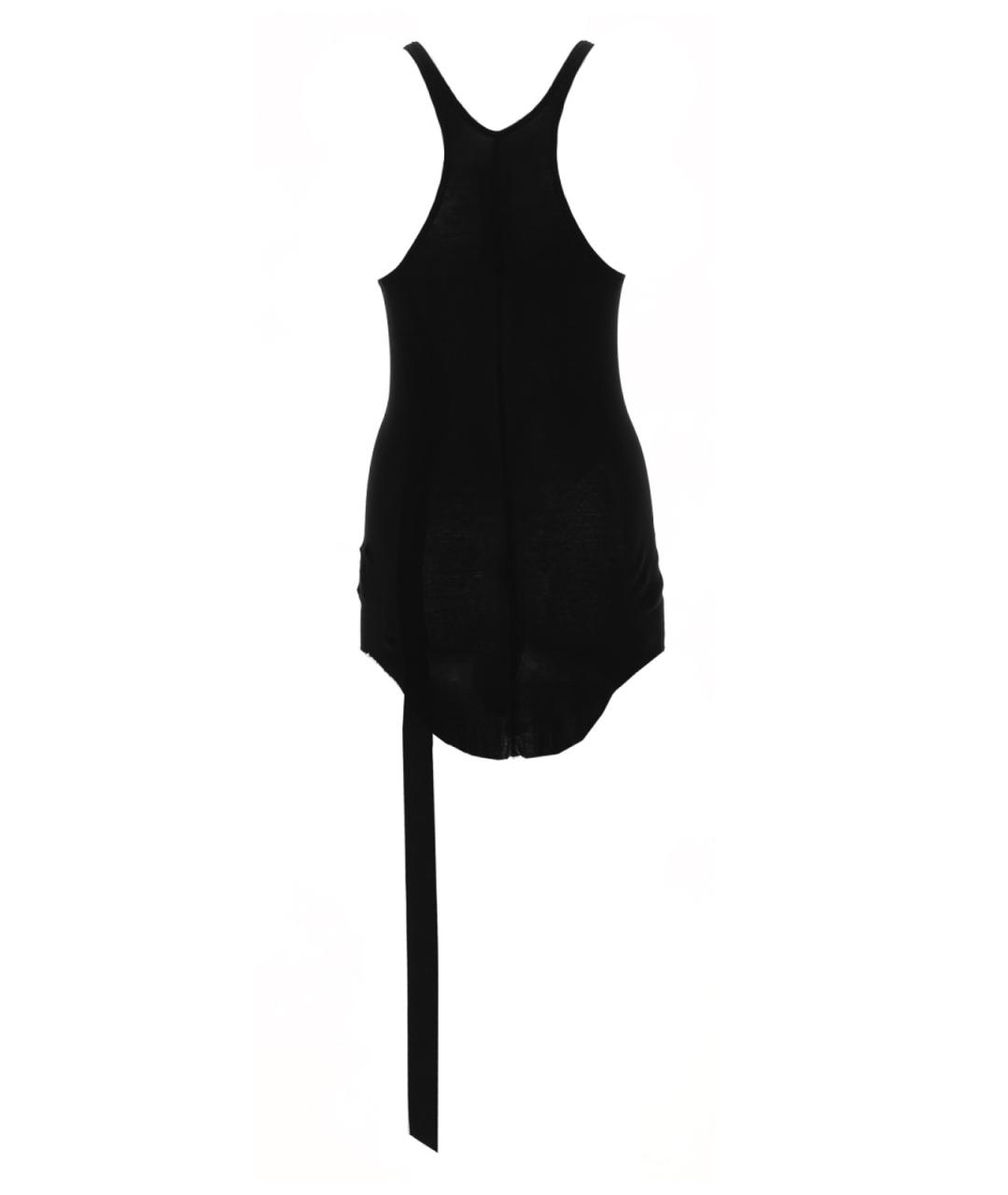 RICK OWENS Черная хлопковая майка, фото 2
