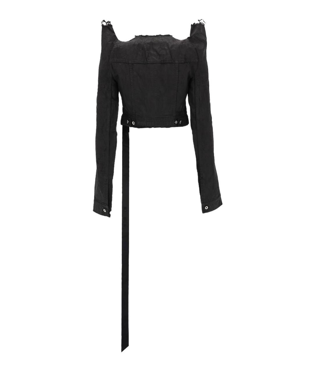 RICK OWENS Черная хлопковая куртка, фото 3