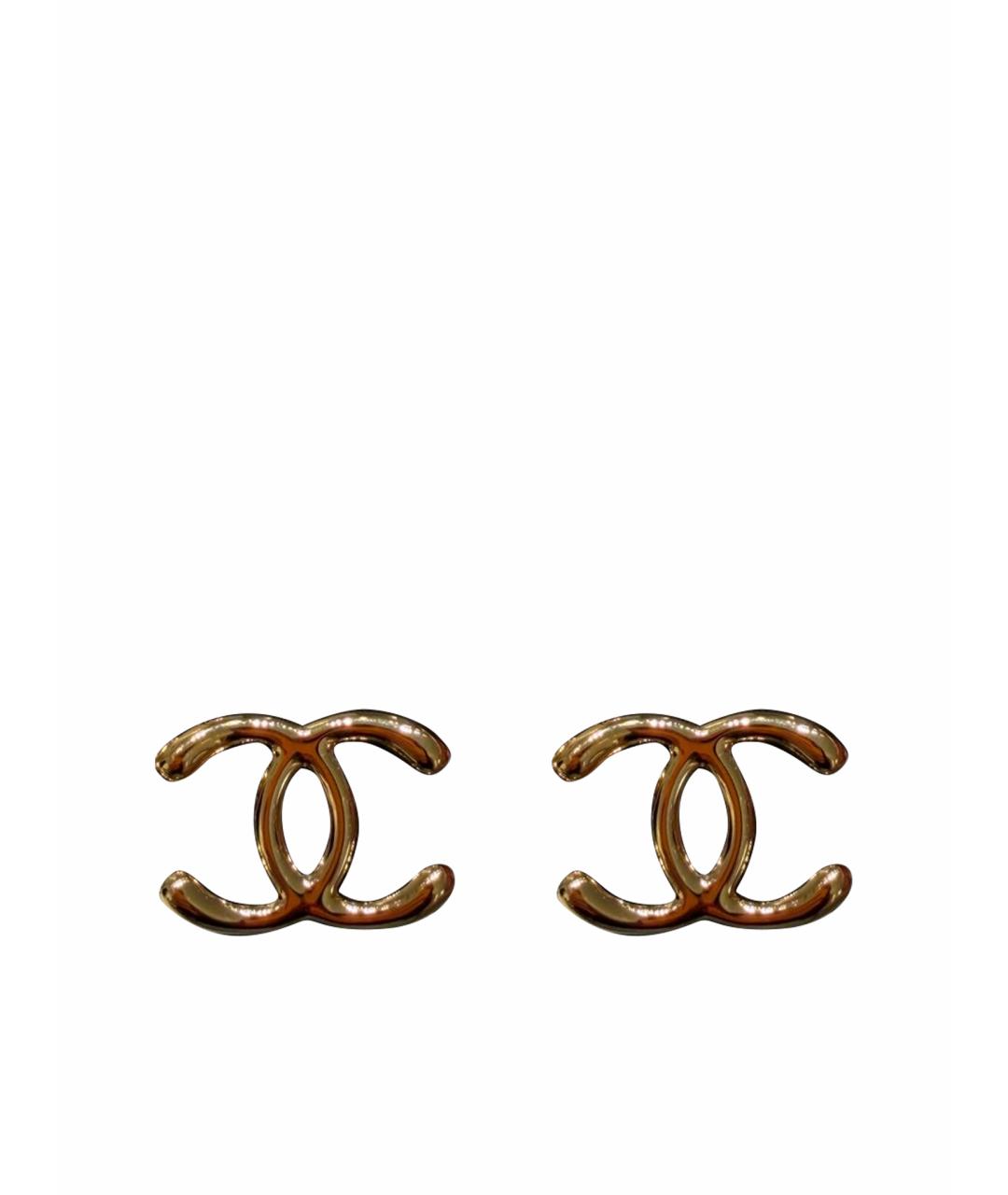 CHANEL Золотые серьги, фото 1