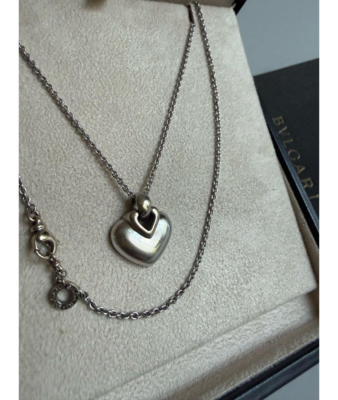 BVLGARI Белое колье из белого золота, фото 3