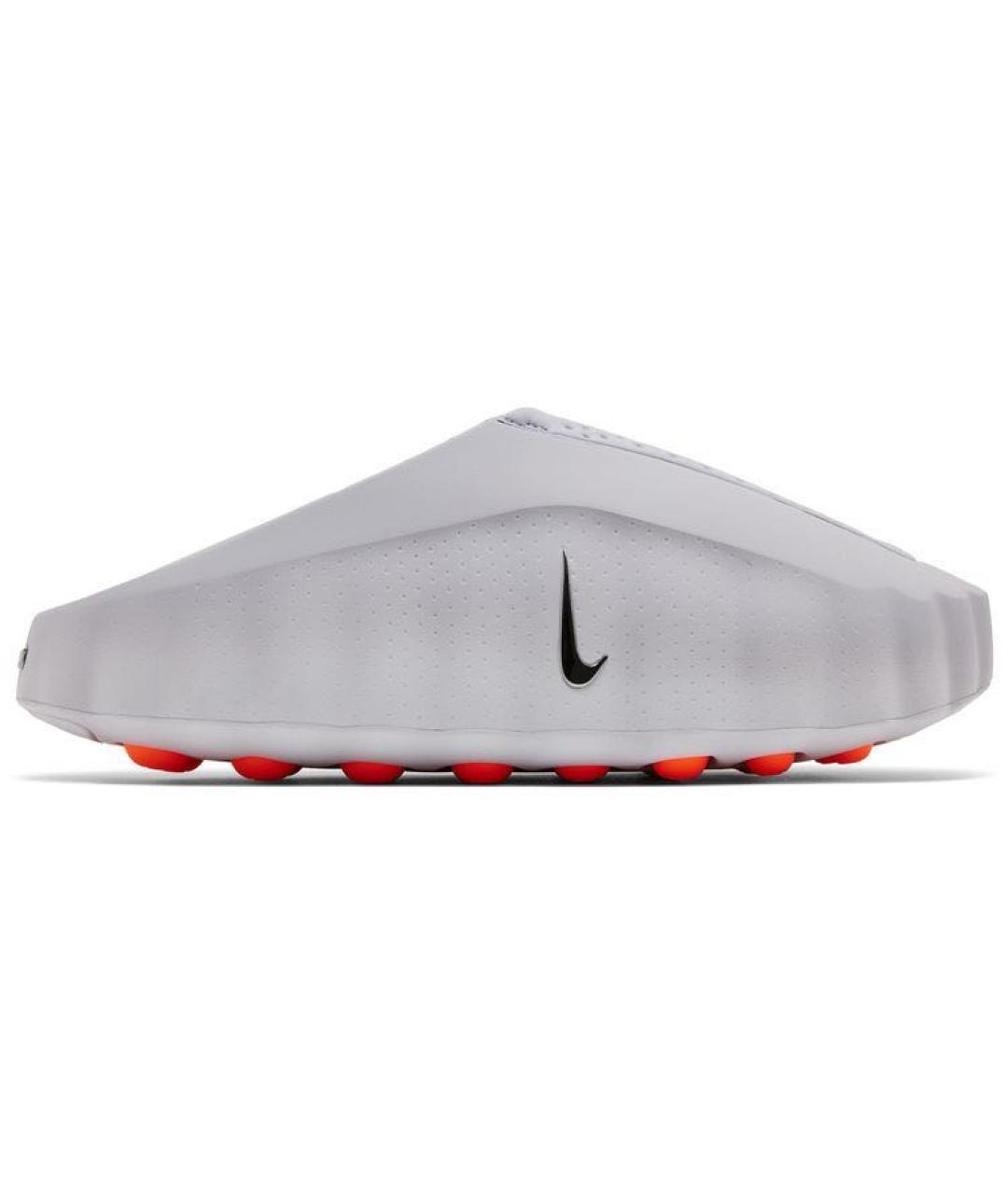 NIKE Серые резиновые шлепанцы, фото 9