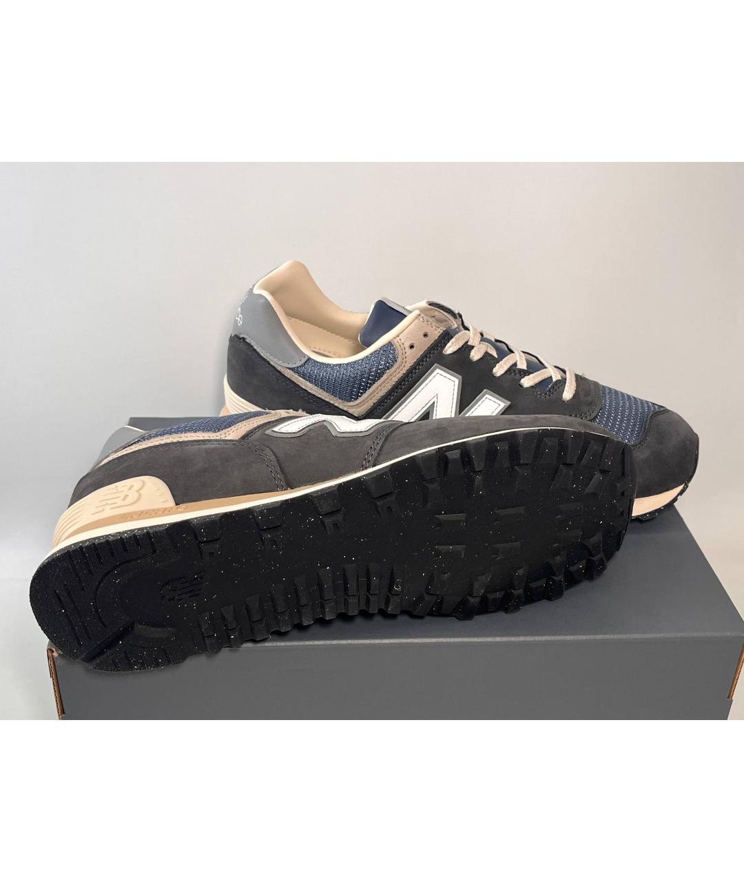 NEW BALANCE Серые нубуковые низкие кроссовки / кеды, фото 4