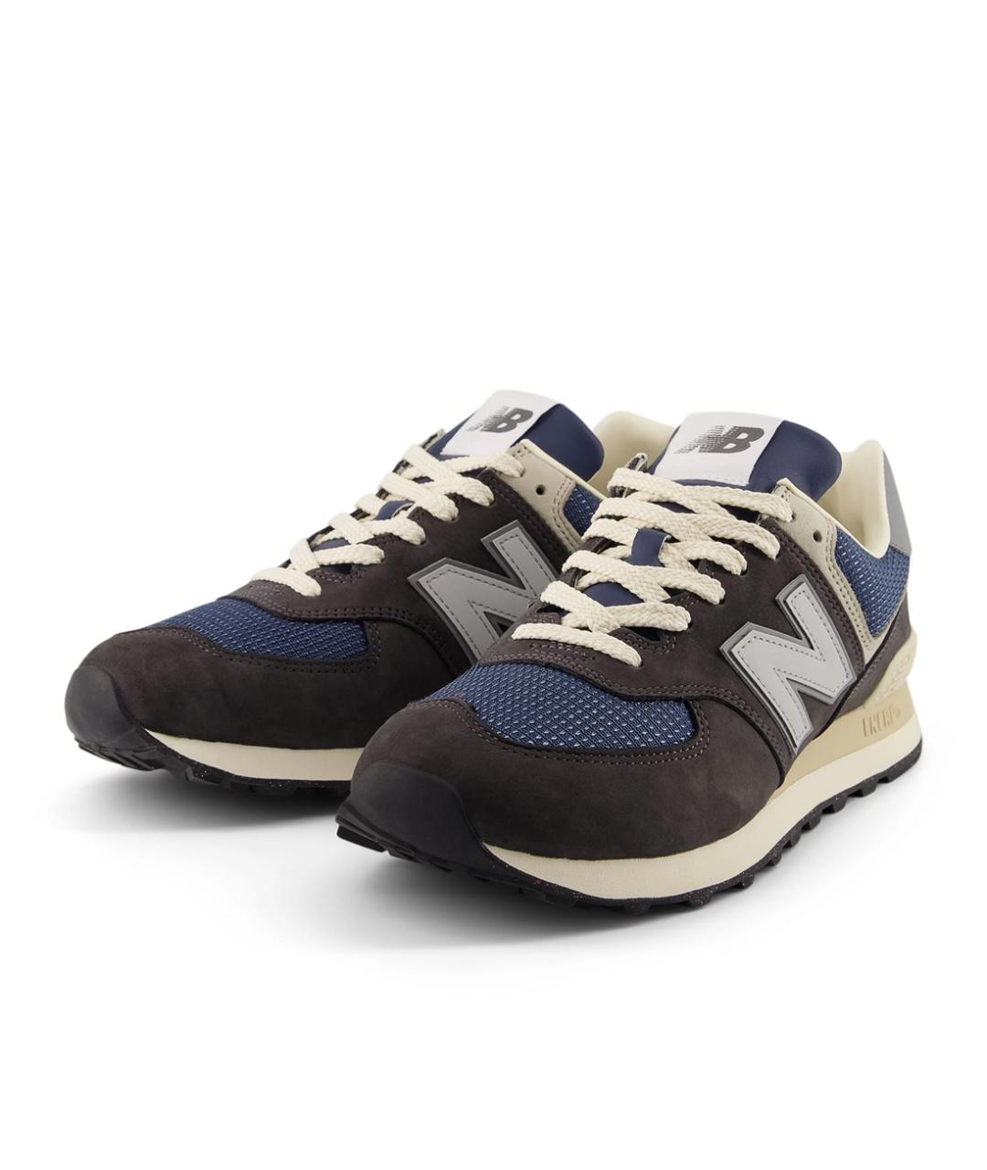 NEW BALANCE Серые нубуковые низкие кроссовки / кеды, фото 8
