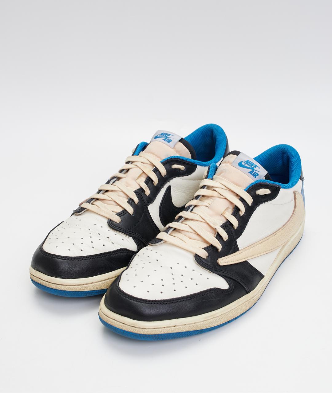 NIKE Белые кожаные низкие кроссовки / кеды, фото 2