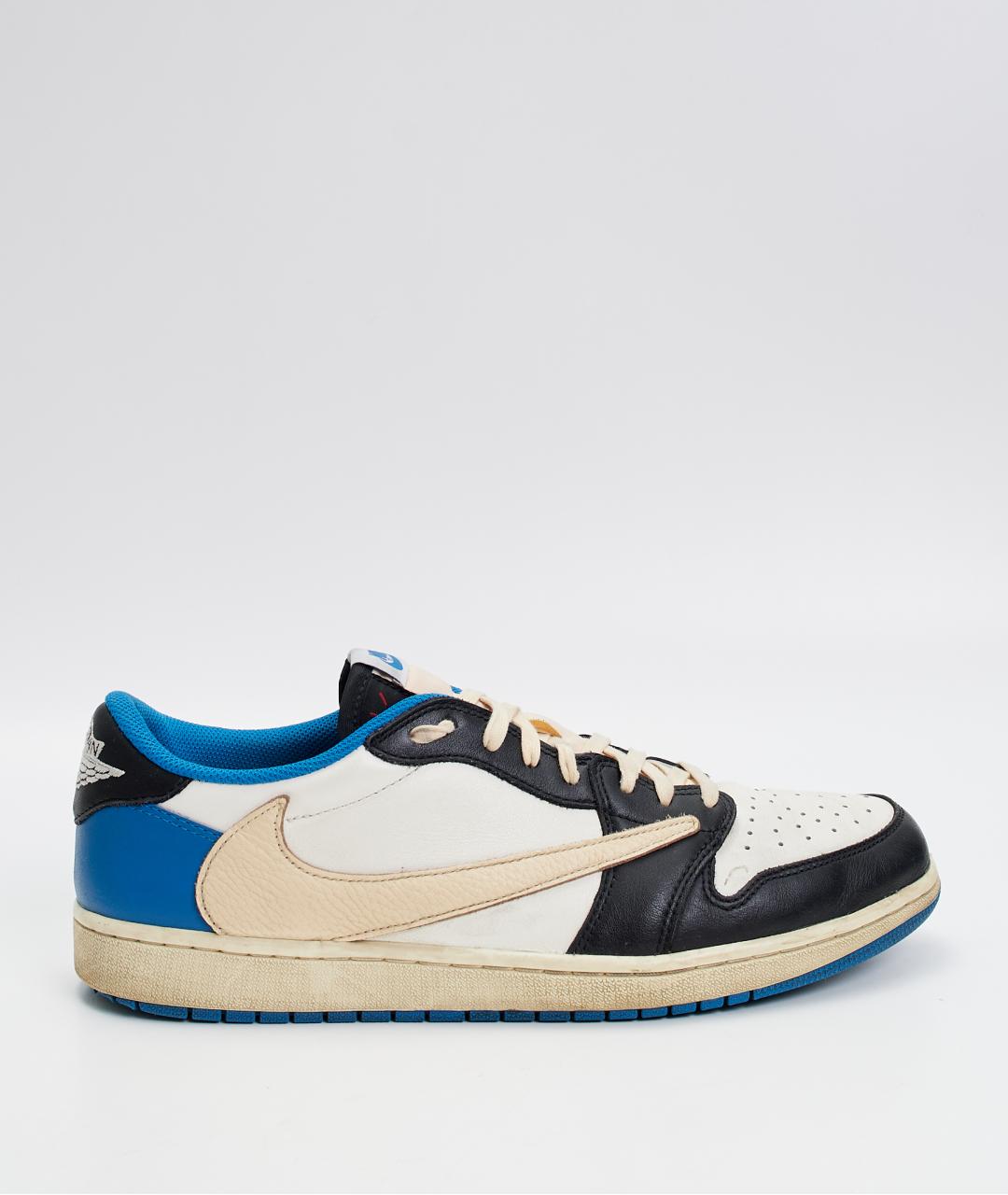 NIKE Белые кожаные низкие кроссовки / кеды, фото 8