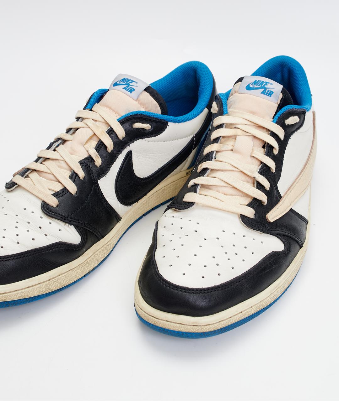 NIKE Белые кожаные низкие кроссовки / кеды, фото 5