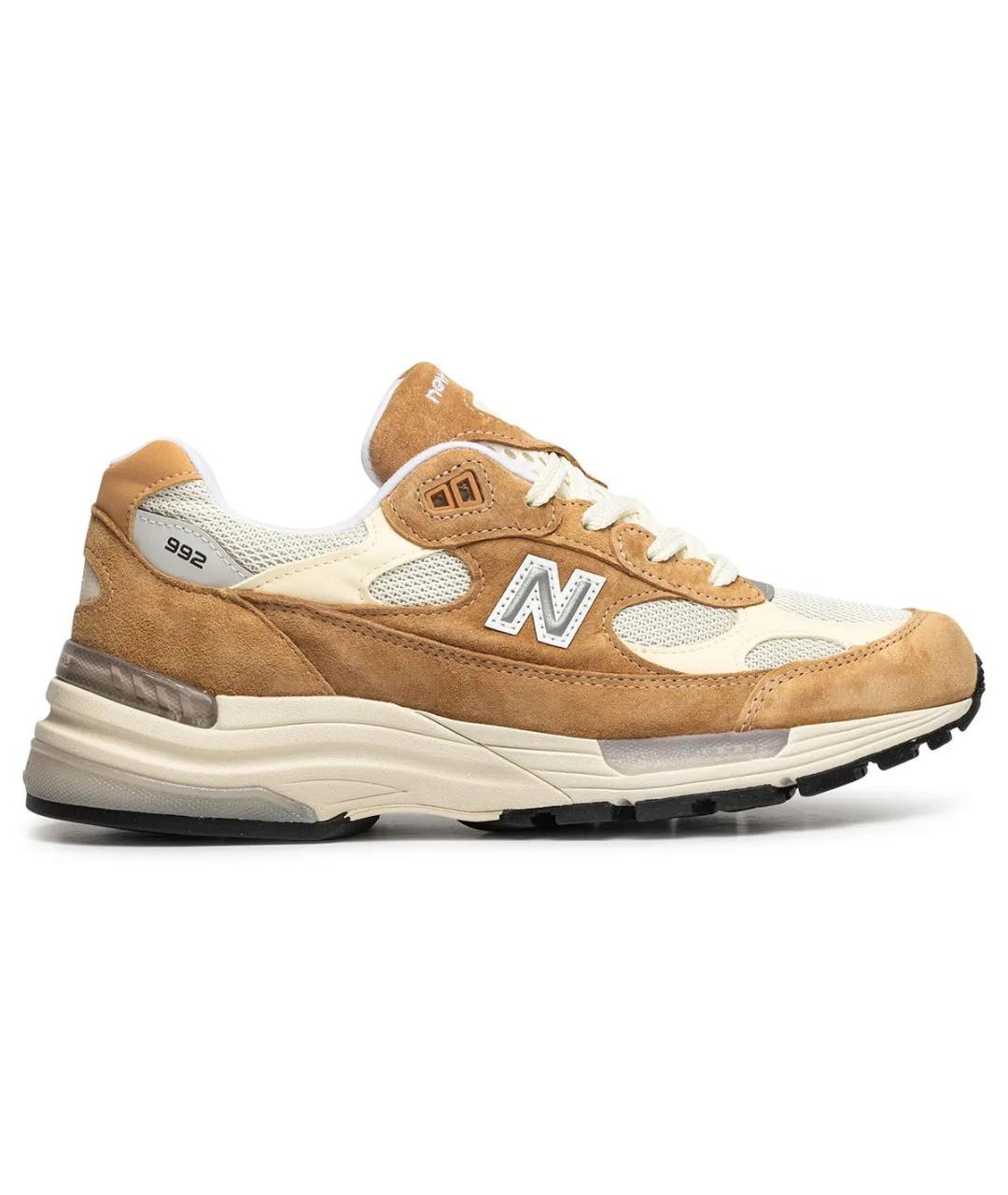 NEW BALANCE Коричневые замшевые низкие кроссовки / кеды, фото 9