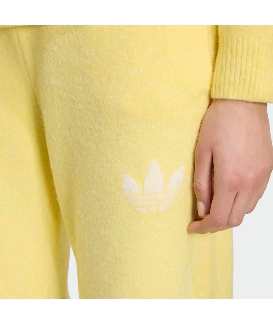 ADIDAS Желтые полиамидовые спортивные брюки и шорты, фото 5