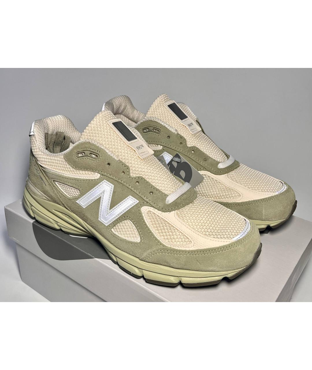 NEW BALANCE Бежевые замшевые низкие кроссовки / кеды, фото 2