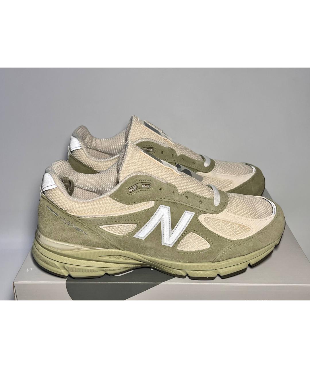 NEW BALANCE Бежевые замшевые низкие кроссовки / кеды, фото 8