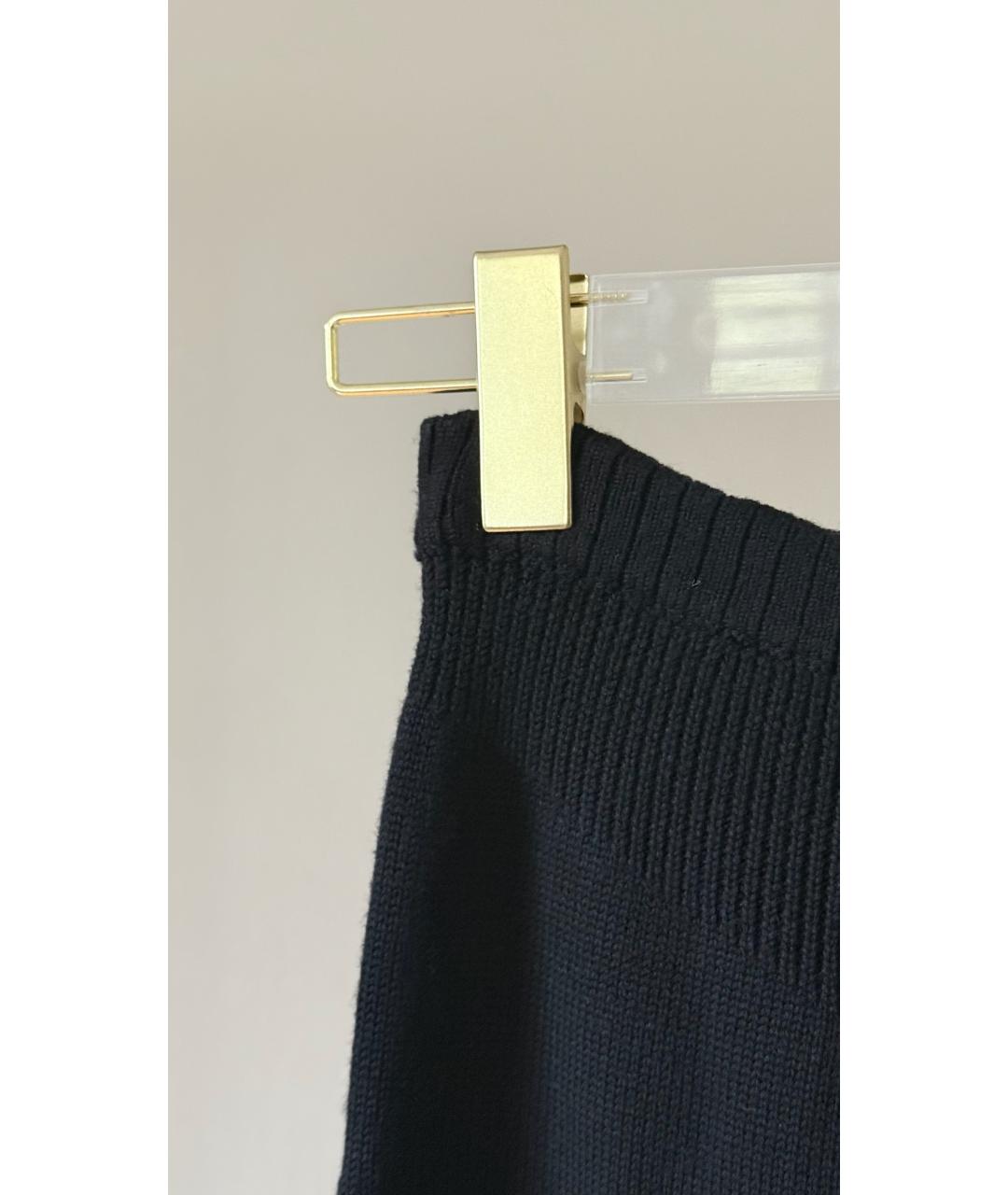 RICK OWENS Черные шерстяные прямые брюки, фото 4